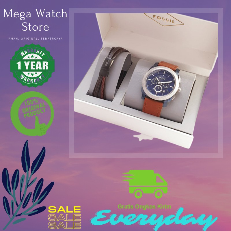 Jam Tangan Pria Original Water Resistant Strap Leather Fossil 5818 Harga Termurah Original 100 %