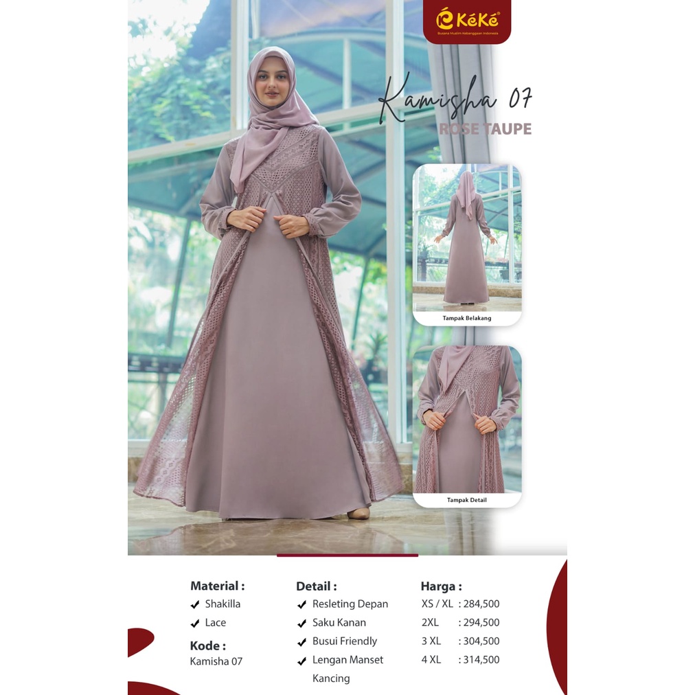 Gamis Dewasa Keke Kamisha 07 | Kamisha Series - GD Kamisha 07 Gamis Dewasa Keke Original