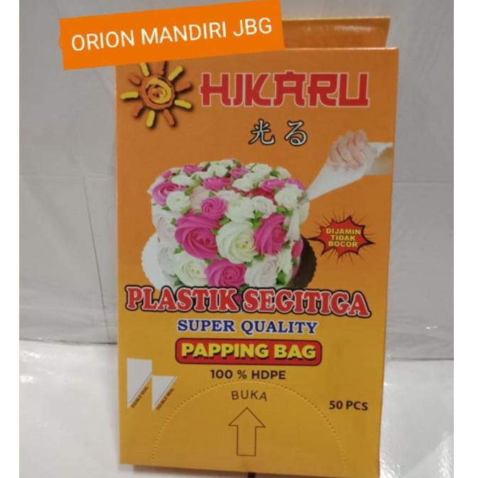 

㊪ PLASTIK SEGITIGA PIPPING BAG ISI 100 PCS,PLASTIK HIKARU PAPPING BAG ISI 50 PCS ↬