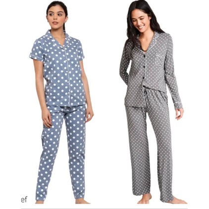 THE LIMITED LOUNGE WEAR POLKADOT/STELAN BAJU TIDUR TERBARU/SLEEPWEAR WANITA TERMURAH | ONE SET TERMU