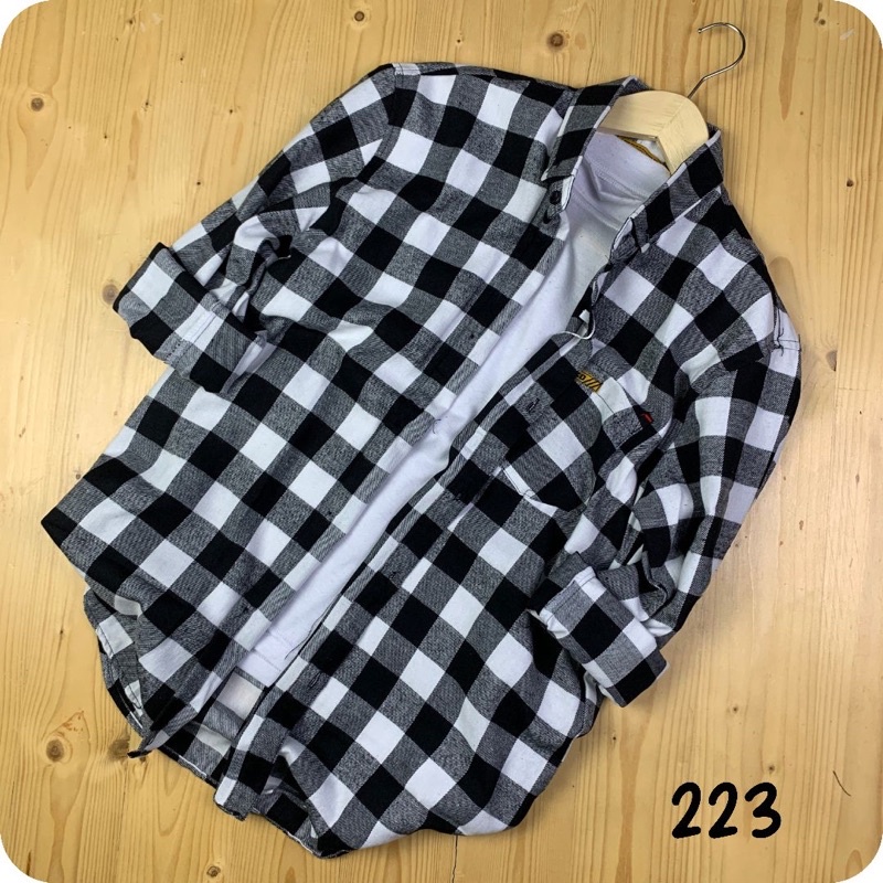 Kemeja Lengan Panjang Wol premium terbaru Oversize flannel Casual Outdor kemeja motif