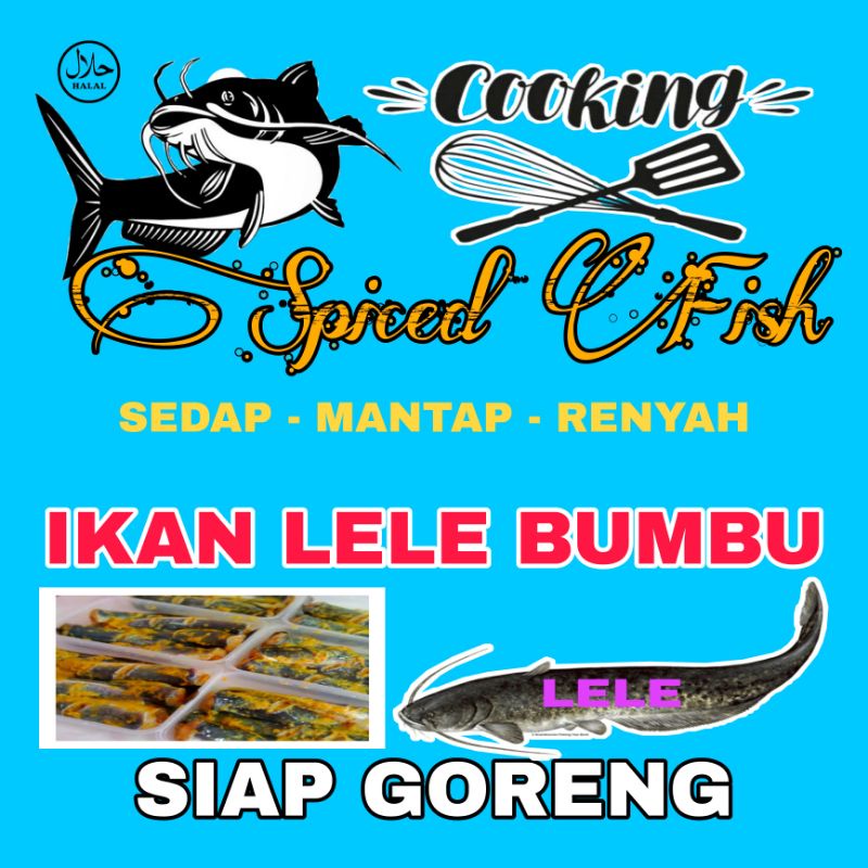 

ikan bumbu siap goreng/lele bumbu kuning non MGS
