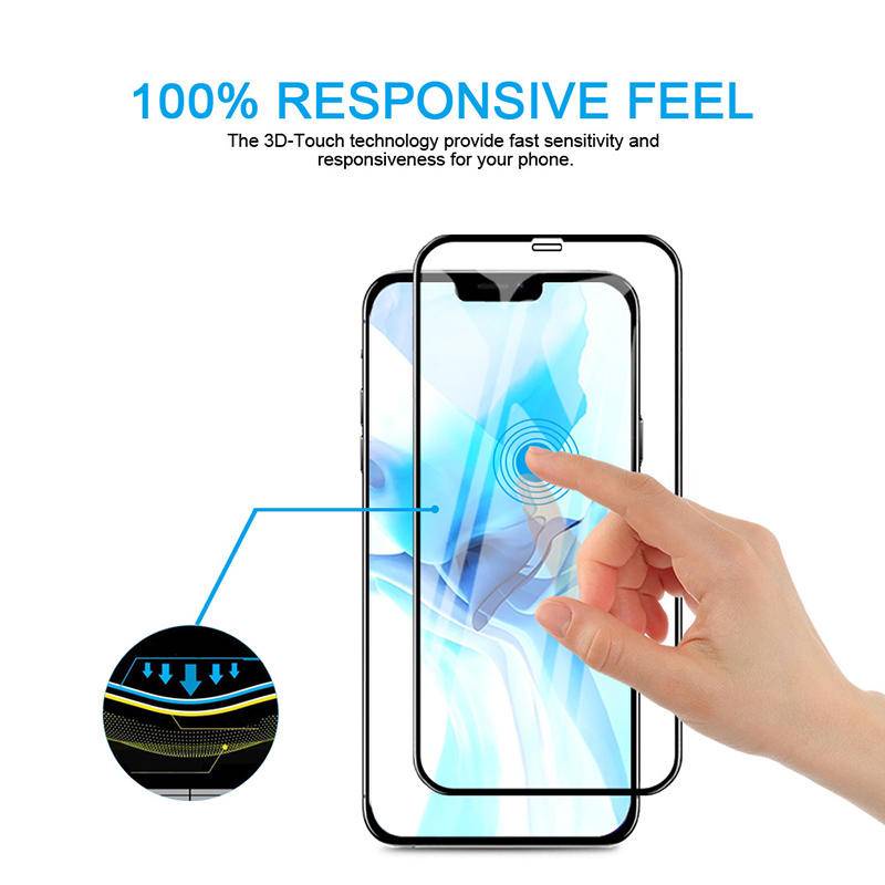 Pelindung Layar Tempered Glass 3D 9H Untuk iPhone 11 12 13 Pro MAX Mini 6 6s 7 8 Plus SE 2020 2022 SE3