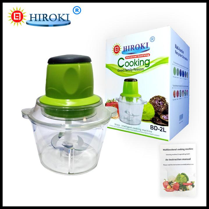 Hiroki Blender Dapur Pengiling Daging Bumbu Meat Grinder 2 Liter Jumbo
