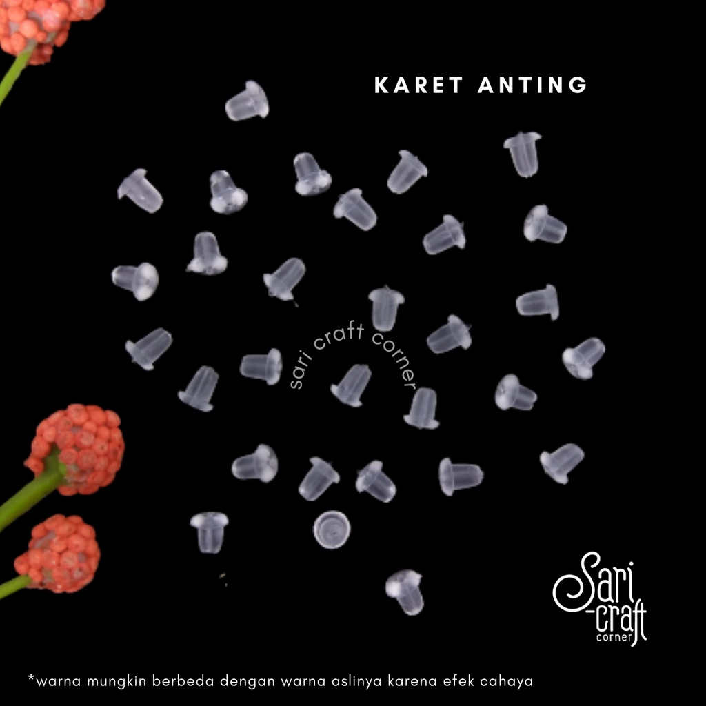 Karet Anting Pantat Tusuk Anting - Rubber Earring Stopper