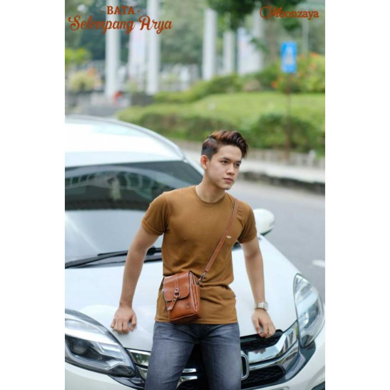 Tas Slempang Unisex - Dompet Tali Unisex - Dompet Handphone - Dompet HP - Tas Arya ori by Moonzaya