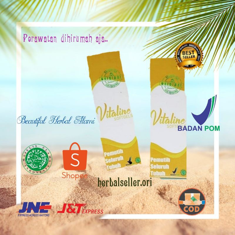 Vitagel Vitaline Pemutih Seluruh Tubuh Alami Best seller