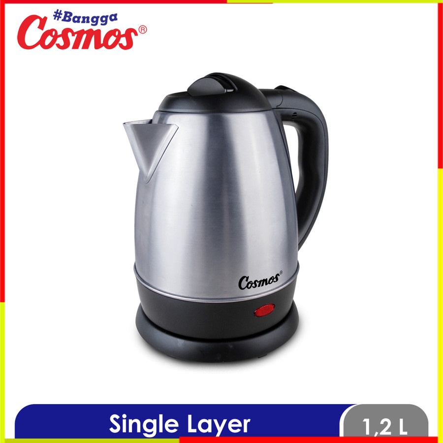 TEKO LISTRIK COSMOS CTL618 KETEL KETTLE CERET CEREK HEATER HITTER TEKO TERMOS STAINLESS STENLIS PLAS