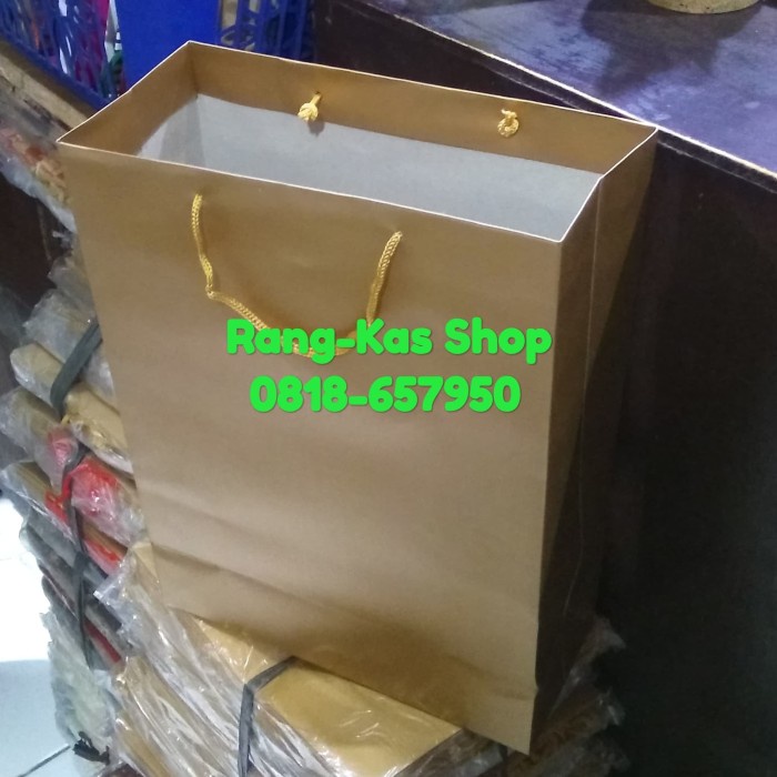 

(TERLARIS) Paperbag GOLD XL Mewah tebal duplex