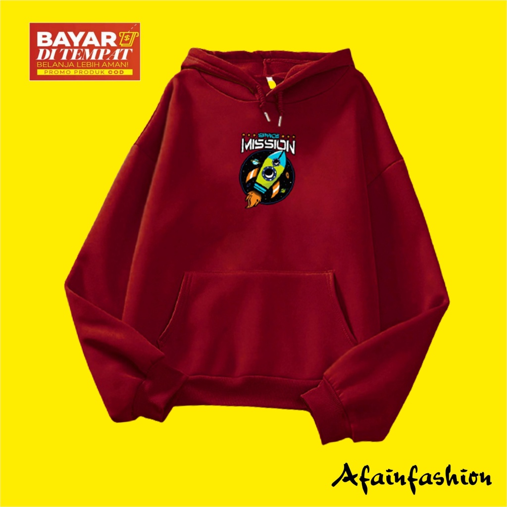 Jaket Hoodie Anak Laki Laki SPACE MISSION sweter baju Anak Umur 6 - 10 Tahun