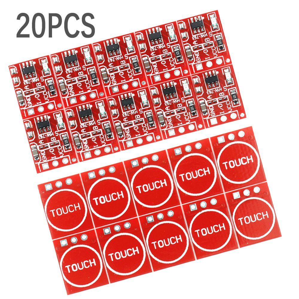 Suyo 20PCS TTP223 Profesional Self Locking 2.5-5.5V Touch Switch Sensor