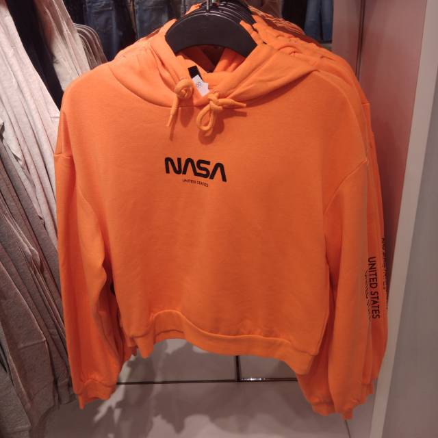 h&m hoodie orange