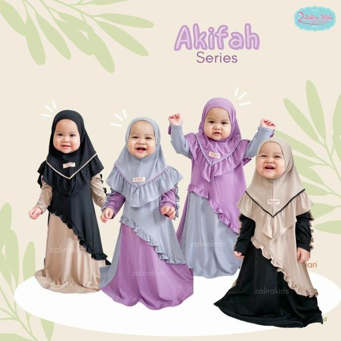 Akifah Series Gamis Anak Perempuan Original By zalira Kids