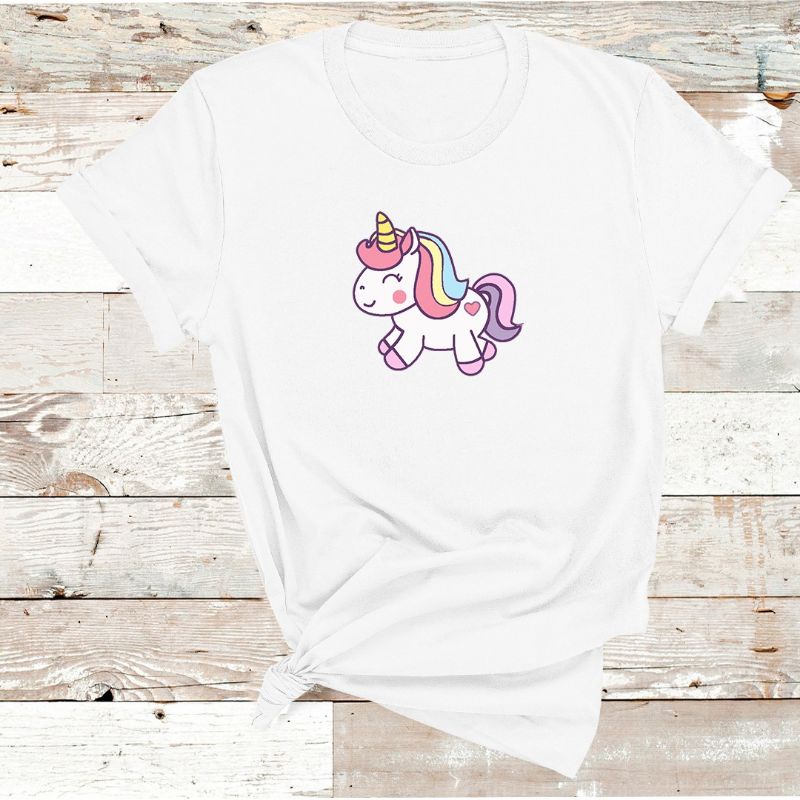 KAOS UNICORN LUCU COUPLE ANAK-ANAK &amp; MAMA/KAOS KATUN 24S UNICORN