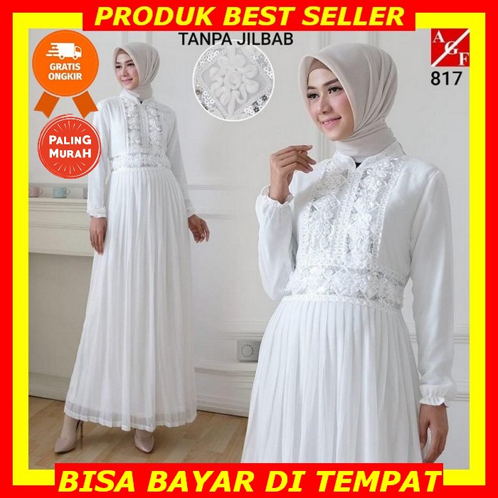 Cod - Baju Gamis Syari Terbaru Jumbo S - 5L (Ld 92 - 140) Remaja Yuni Maxi Dress Muslim Wanita Murah