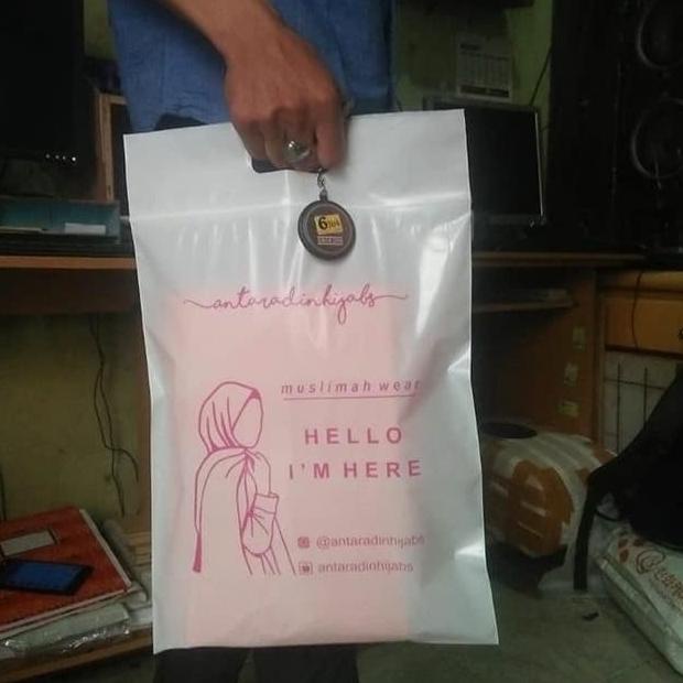 Sablon plastik ziplock uk 30x40 + sablon 2 sisi 1 warna