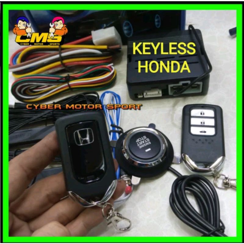 Keyless smart honda  sistem mobil tanpa kunci remot otomatis . start stop keyless entry. remot start