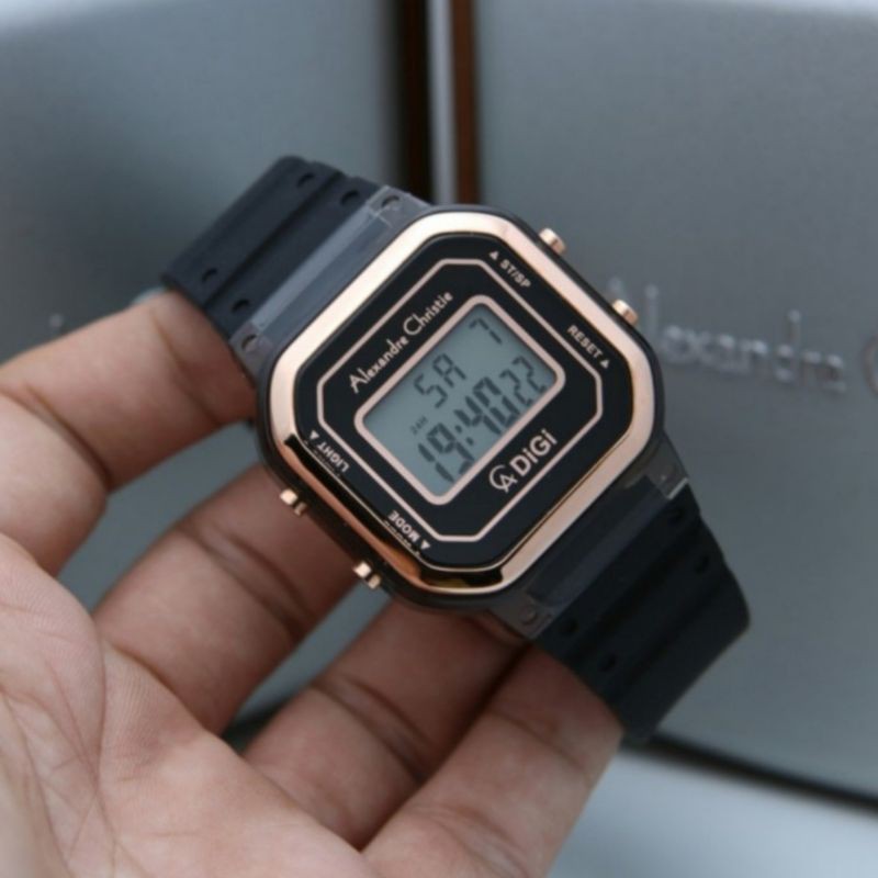 ALEXANDRE CHRISTIE AC 9331 ROSEGOLD BLACK AC9331 WANITA ORIGINAL