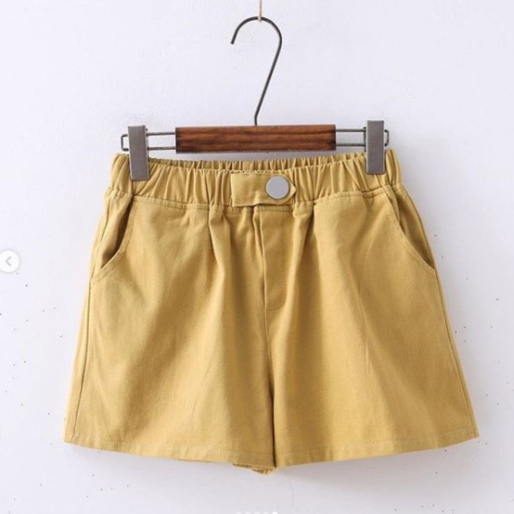 Celana Pendek Wanita / Hot Pants / Casual Pants / Wide High Waist