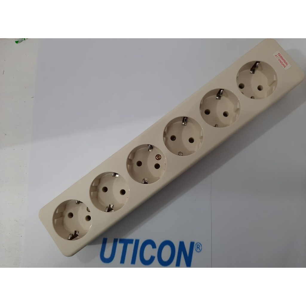 STOP KONTAK ARDE 6 LUBANG UTICON ST-168