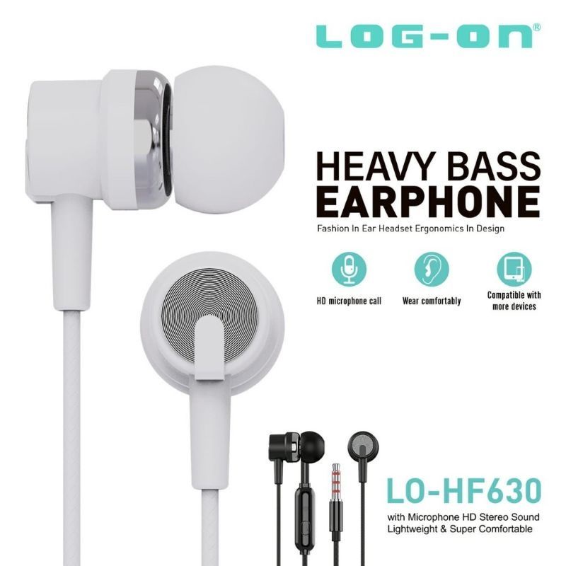 Headset LOG-ON LO-HF630 HEAVY BASS Handsfree LOGON LOHF630 HEAVY BASS Earphone LOG ON LO HF630 BASS