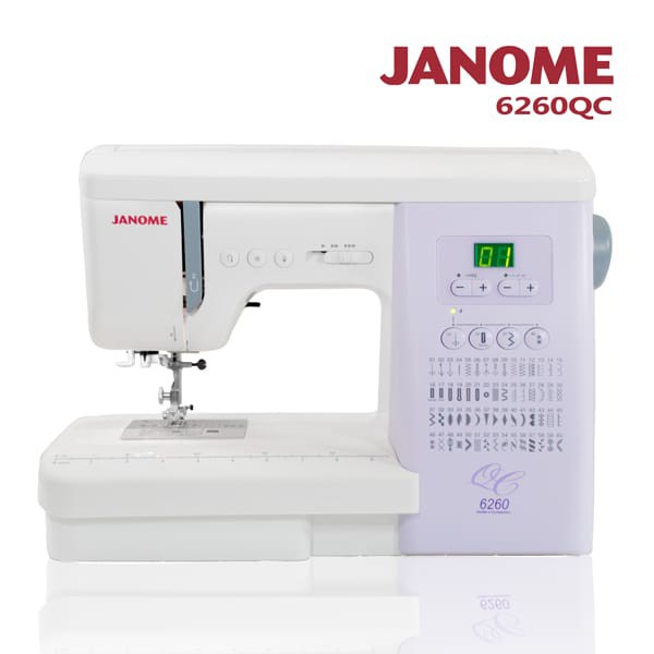 Janome 6260QC Mesin Jahit Digital - Putih Ungu