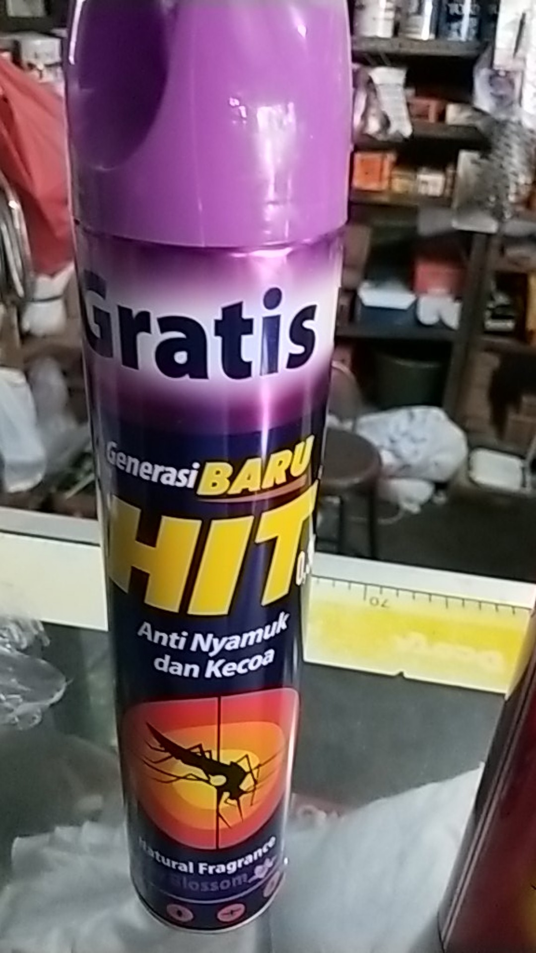 Hit Aerosol Anti Nyamuk Lily Blossom With Geranium Oil 600 Ml + 75 Ml