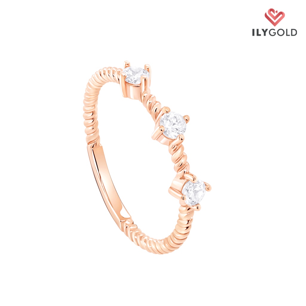 Trilogy Stack Ring Ladies Ring ILY GOLD Love Spells Collection