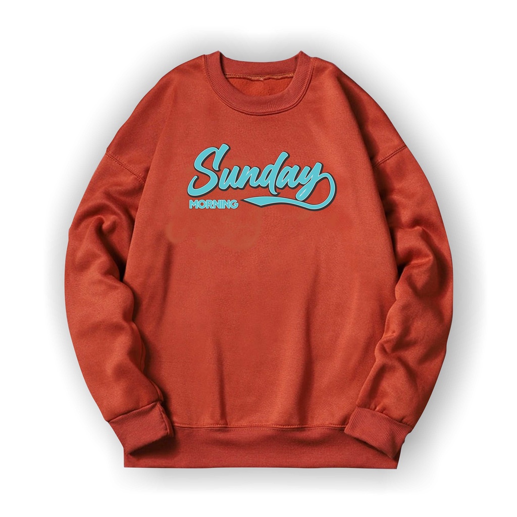 SUNDAY Basic Sweater II SUNDAY Sweater Crewneck II Sweatshirt SIZE M - XL ( Pria &amp; Wanita / Anak &amp; Dewasa )