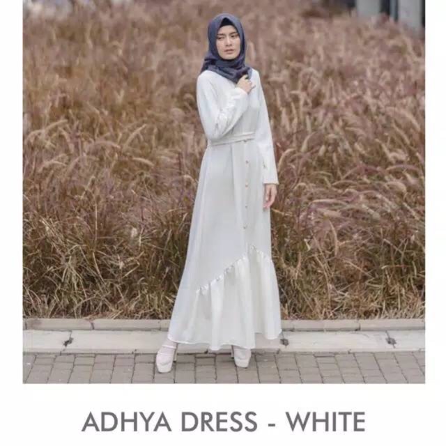 Jual Adhya Dress Vanilla Hijab Shopee Indonesia