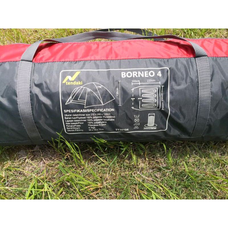 TENDAKI •Carry Bag Tendaki Borneo 4 •Tas Tenda Borneo 4