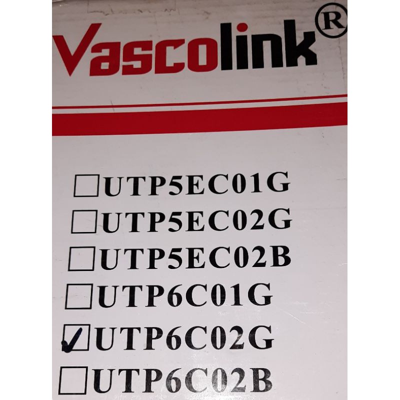 Kabel LAN Outdoor/FTP CAT6/5e Vascolink/Spectra/Zimmlink/NYK UTP/Indoor RJ45 CAT6/5 METAL,ecer meter-VASCO UTP 6 TCR