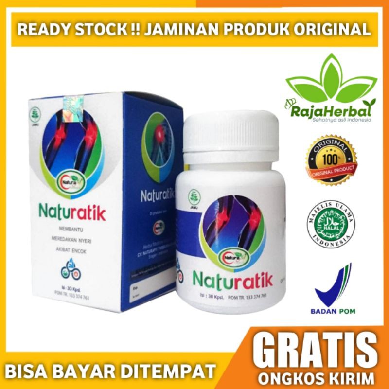 Naturatik Original Herbal Obat Nyeri Sendi Asam Urat Rematik Pegel Linu Ampuh 100% Asli