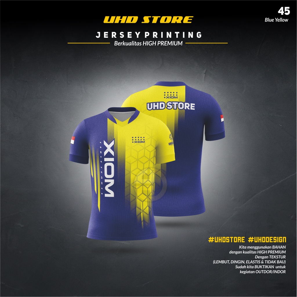 Jersey Kaos Olahraga Pingpong Terbaru Logo XIOM