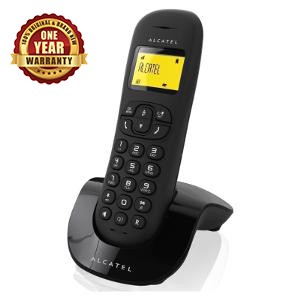 ALCATEL C250 Cordless Phone Telepon Wireless - BLACK