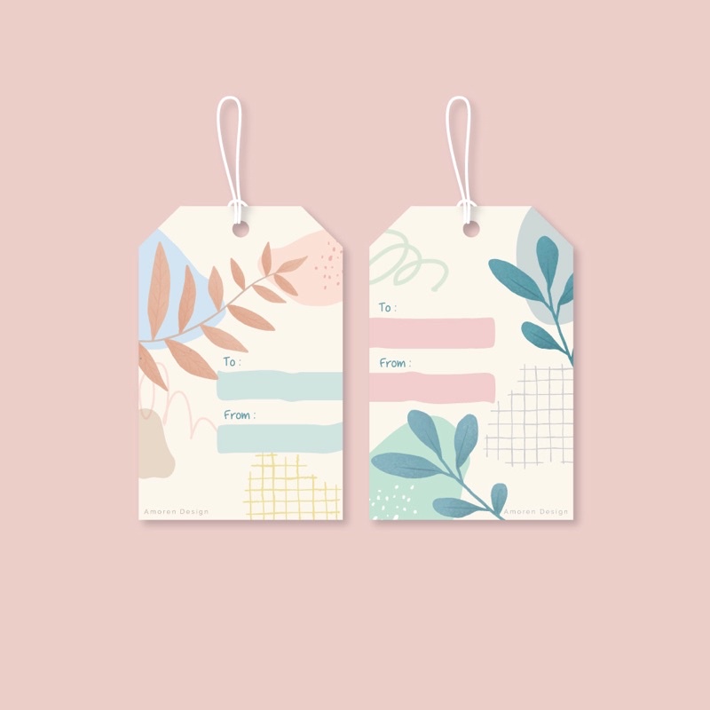 

Hang Tag Botanical Aesthetic Hangtag Multi Purpose for Gift Hampers