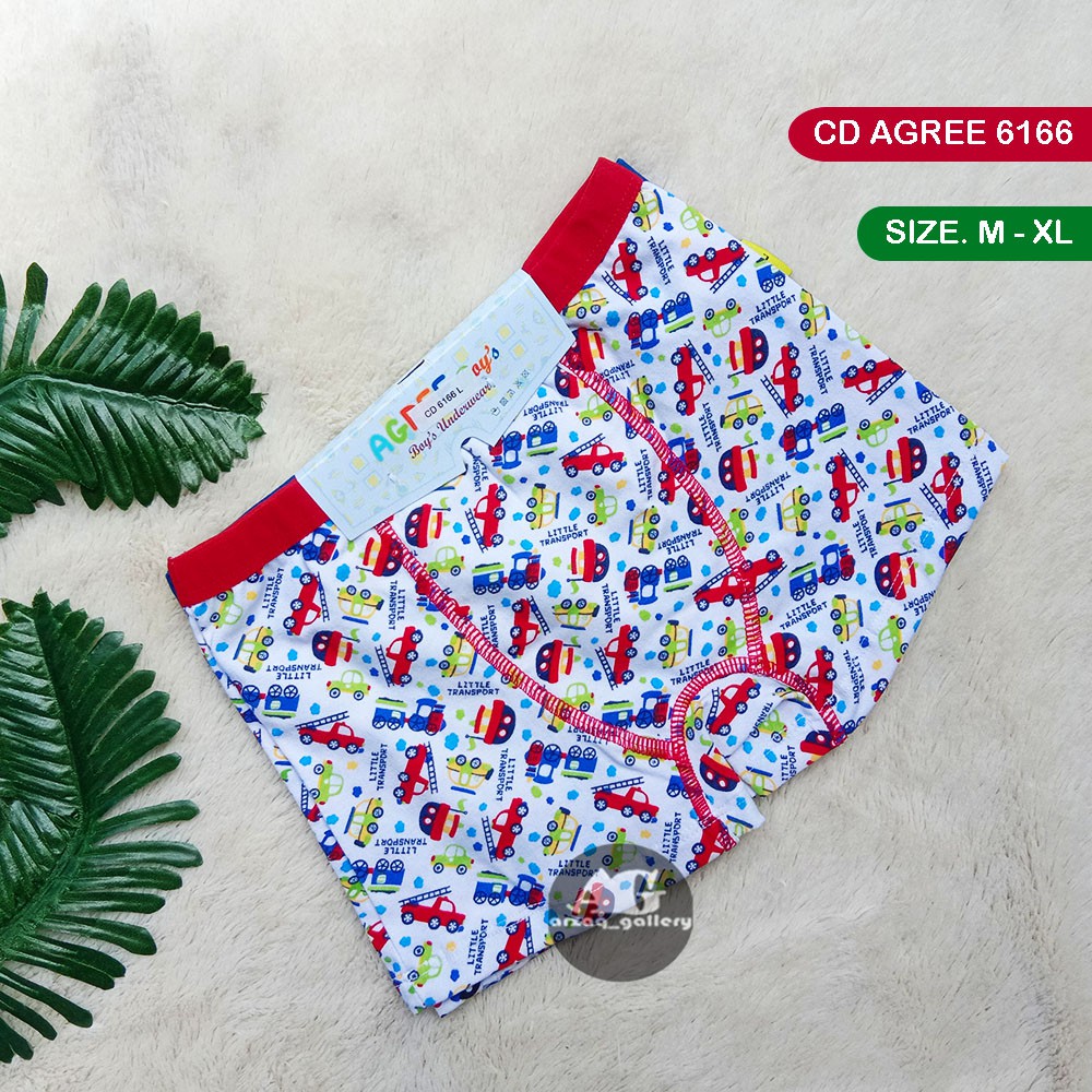 [ 2 pcs ] BOXER ANAK AGREE 6166 / 6168 | CD Boxer Anak Laki Laki | Celana Dalam Anak  | Pakaian Dalam Aanak | Boxer | Cd