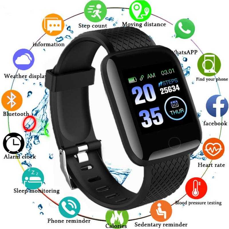 SKMEI Smartwatch Sport Tracker Bluetooth Heart Rate - 116 PLUS