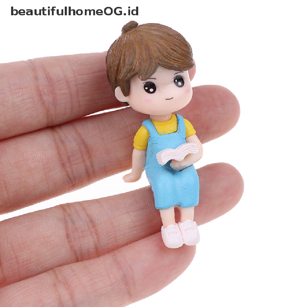 1 Set Miniatur Pasangan Kekasih Untuk Dekorasi Rumah Boneka