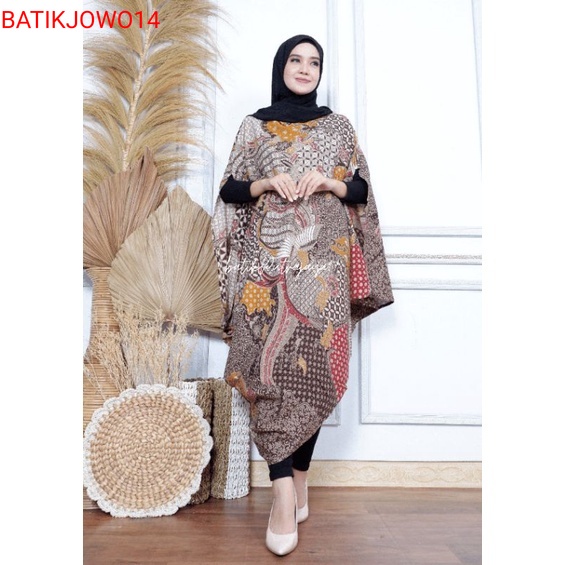 Batik jowo KFT SELENA Dress Batik Solo Wanita KAFTAN modern Outfit Kondangan premium