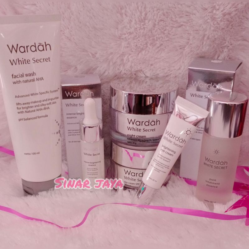 wardah paket wardah withe secret wardah cream pemutih paket kecantikan paket cream pemutih wajah