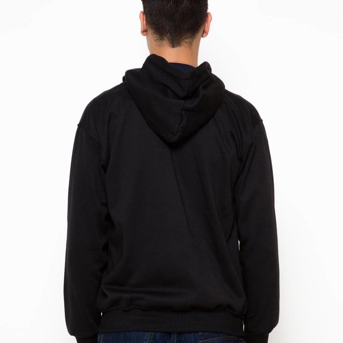 Hoodieku Zipper Hitam