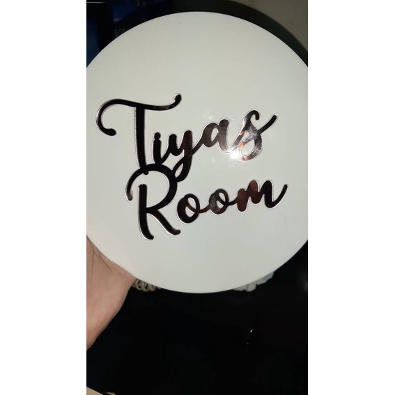 Custom Sign Nama Mirror / Dekorasi Dinding