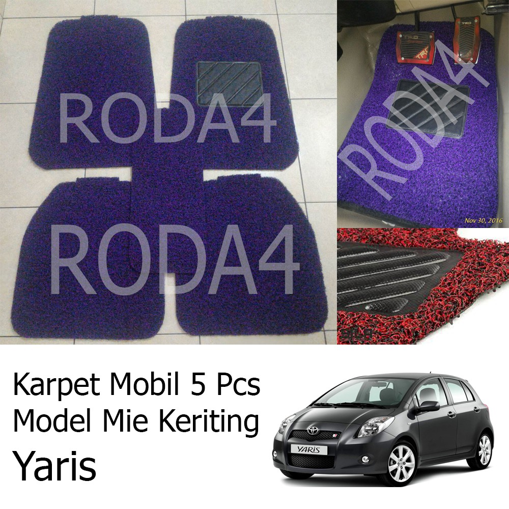 Karpet Mobil / Car Carpet / Floor Mats Universal Model Mie Keriting Yaris