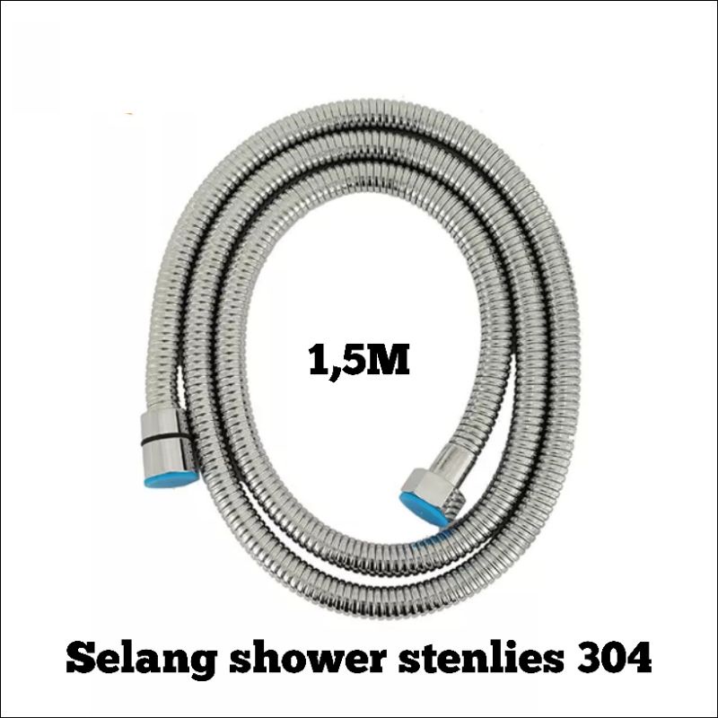 Selang shower stenlies 1,5M/selang hand shower/flexibel shower