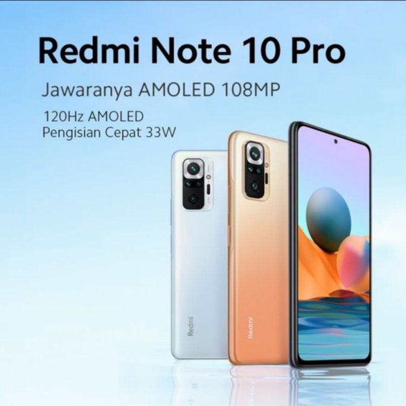xiaomi redmi note 10 pro 6/128 gb garansi resmi