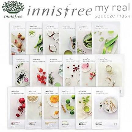 [PROMO] Innisfree Sheet Mask My Real Squeeze Masker Innnisfree wajah muka