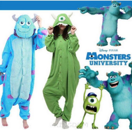 BAJU KOSTUM ONESIE PIYAMA KIGURUMI DINO SULLEY DEWASA