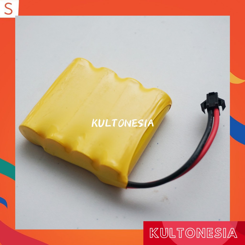 Baterai Rakit AA ni.cd 2000mah 4.8v buat mainan mobil remot konterol