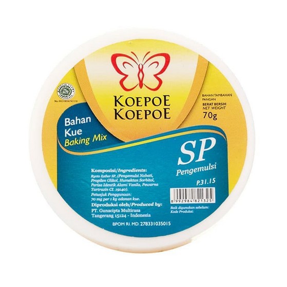 

KOEPOE KOEPOE SP / Bahan Kue SP / Pengemulsi / Baking Mix 70g